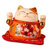 Lucky Cat Coin Bank 4.5in Exquisite Cute Bring Luck Good Wish Ceramic Fortune Cat Saving Pot Desk