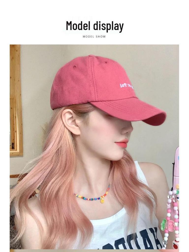 Women's Trendy Baseball Cap with Long Hair Wig – Lightweight, Versatile, Non-Removable Full Head Cover