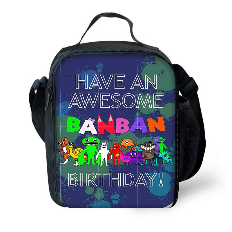 Child School Gartens of BanBans Game Backpack with Lunch Bags ,Pencil Bags ,School Bags for Boys Girls Best Gift