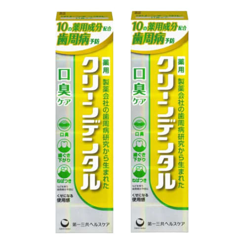 

[Bulk Purchase] Clean Dental Bad Breath Care 100g Paste Toothpaste for Bad Breath, Periodontal Disease, Fluoride x 2