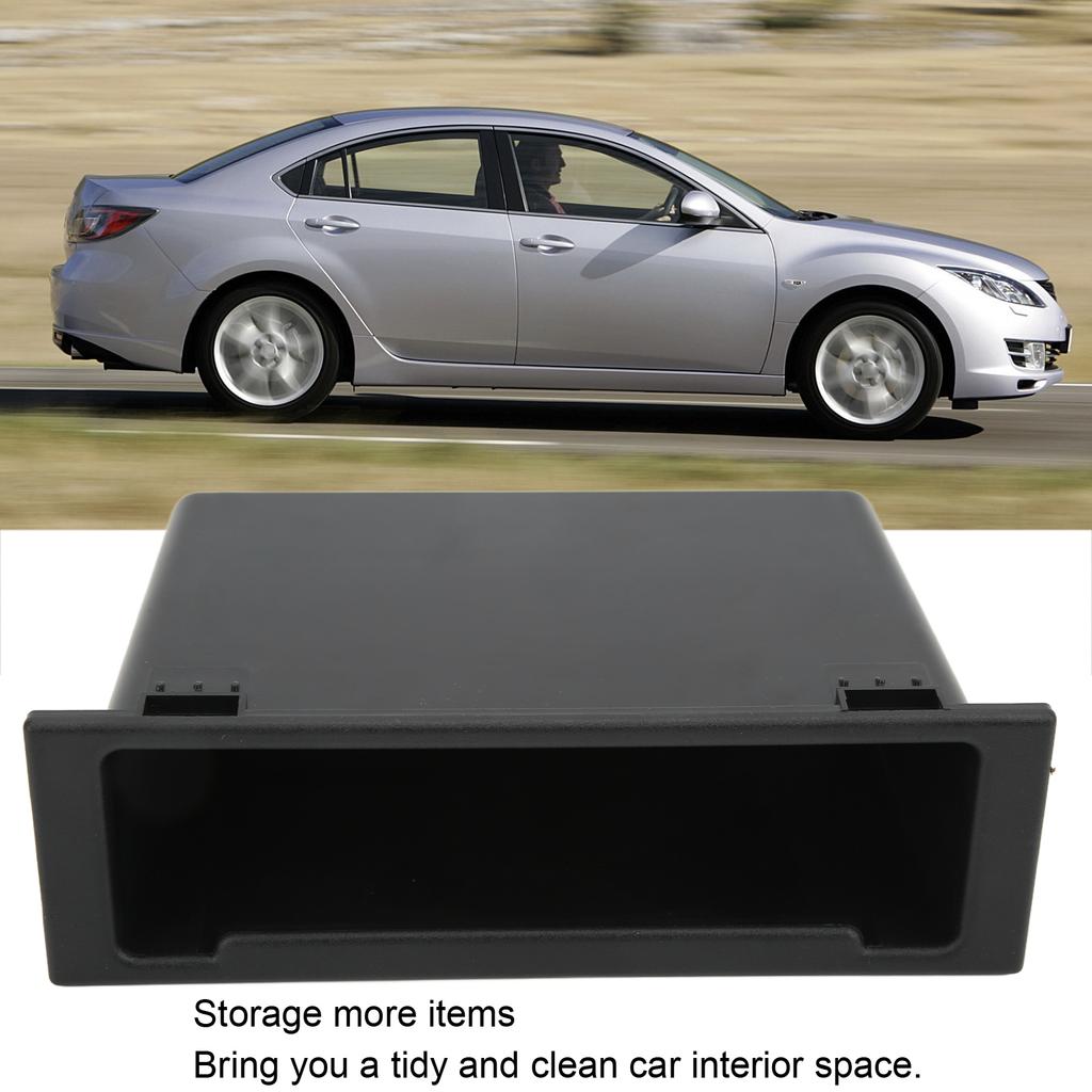 Car Stereo Radio Storage Box Interior Dash Radio Organizer Single Din for Car Replacement for MAZDA