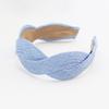 1PC Fashion Wide Hard Headbands for Women Girls Hair Band Pleated Cloth Fabric Hair Hoop Fashion Girls HairAccessories