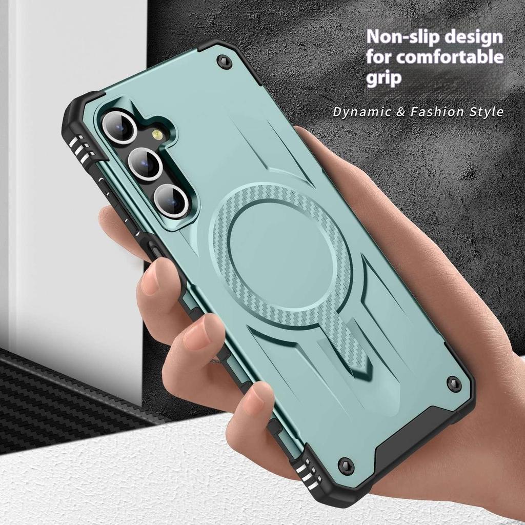 For Samsung Galaxy A56 5G/A36 5G Case Compatible with MagSafe Four Corner Airbags PC+TPU Phone Cover