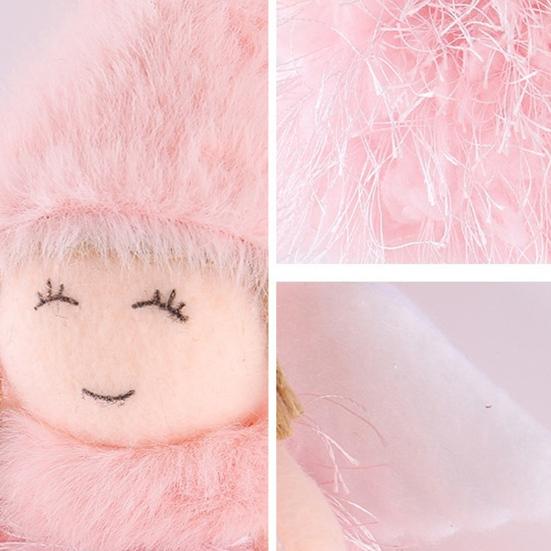 Party Supplies Cute Plush Angel Doll Christmas Ornament, Small Fairy Pendant Pendant, Tree Hanging Decoration for Holiday Decor Ornament