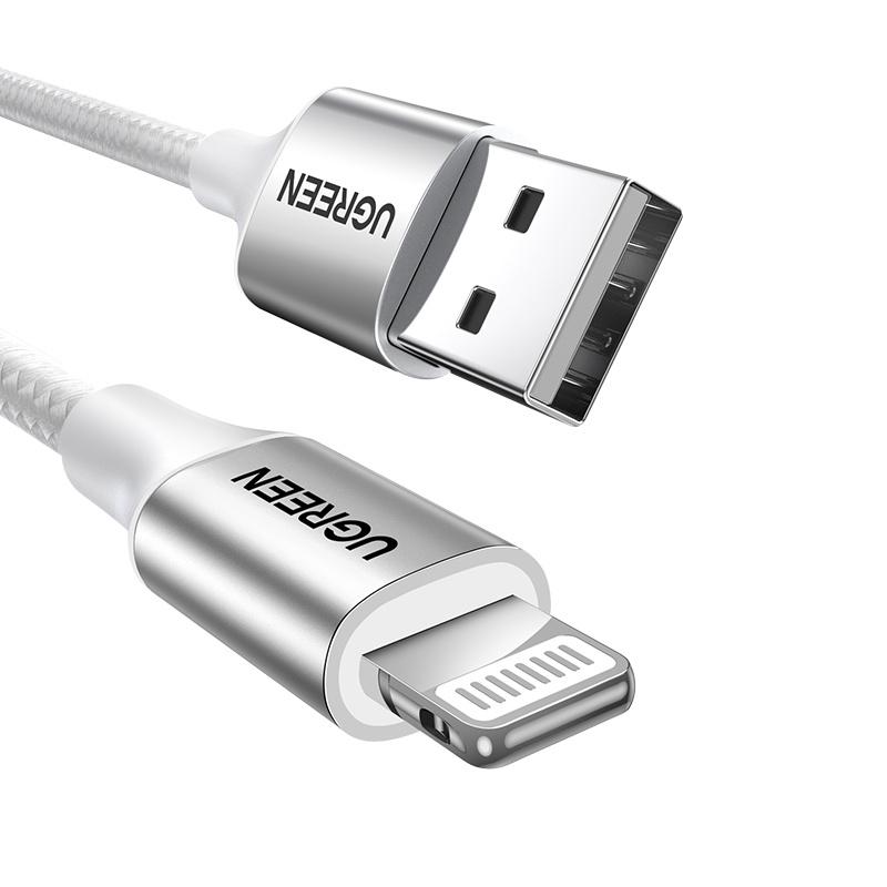 Ugreen Elite MFi USB-A to Lightning Cable 1.5m - Silver