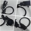 Golf Cart Charging Receptacle for Club Car Precedent 3 Pin Inlet 125V Replacement Port Assembly with Round Housing and Attached Lead Wire