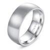 Tigrade 4/6/8mm Brushed Simple Silver/Black Color Titanium Ring Men Minimalist Wedding Band Engagement Rings Women Male Jewelry