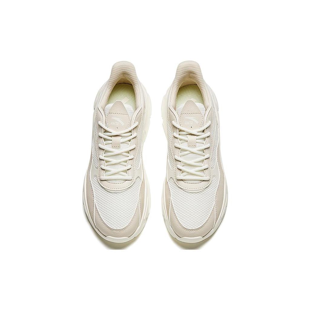 New Anta Cushioning, Wear Resistant Low Top Casual Shoes Women's Ecru 922348826-1