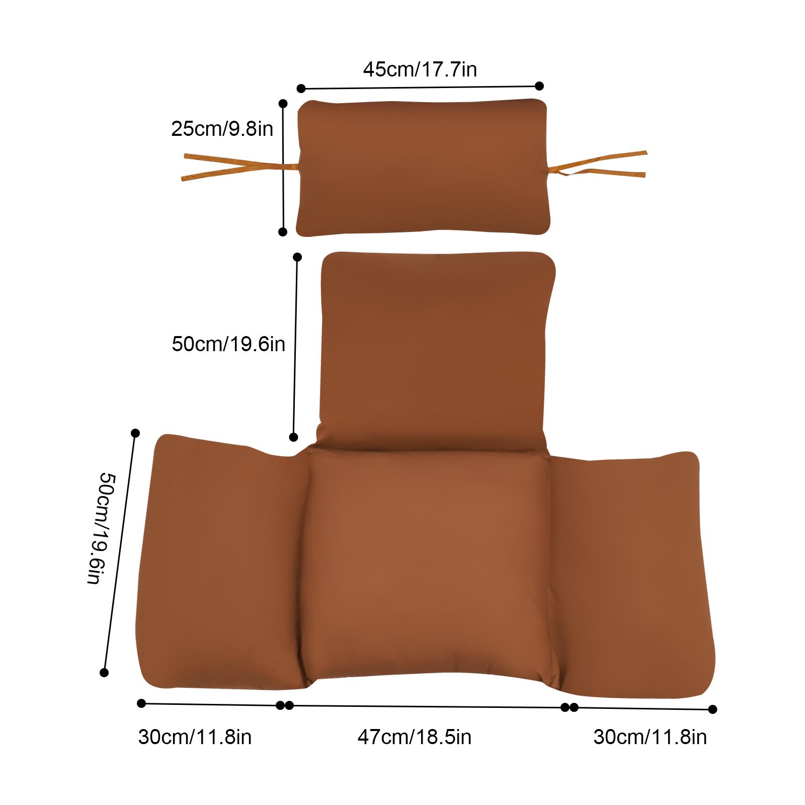 

Качели, подвесной коврик для стула, балконное кресло-яйцо, подушка для сиденья, подушка для патио, сада, уличного утолщенного гамака, кресло-качалка шоколадный