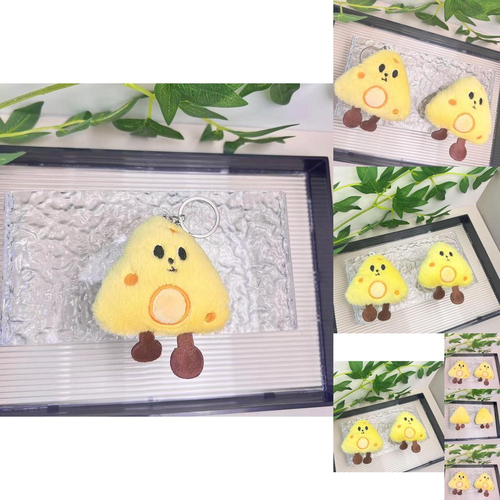 Delightful Plush Cheese Keychain Soft Touch And Adorable Design For Everyday Use