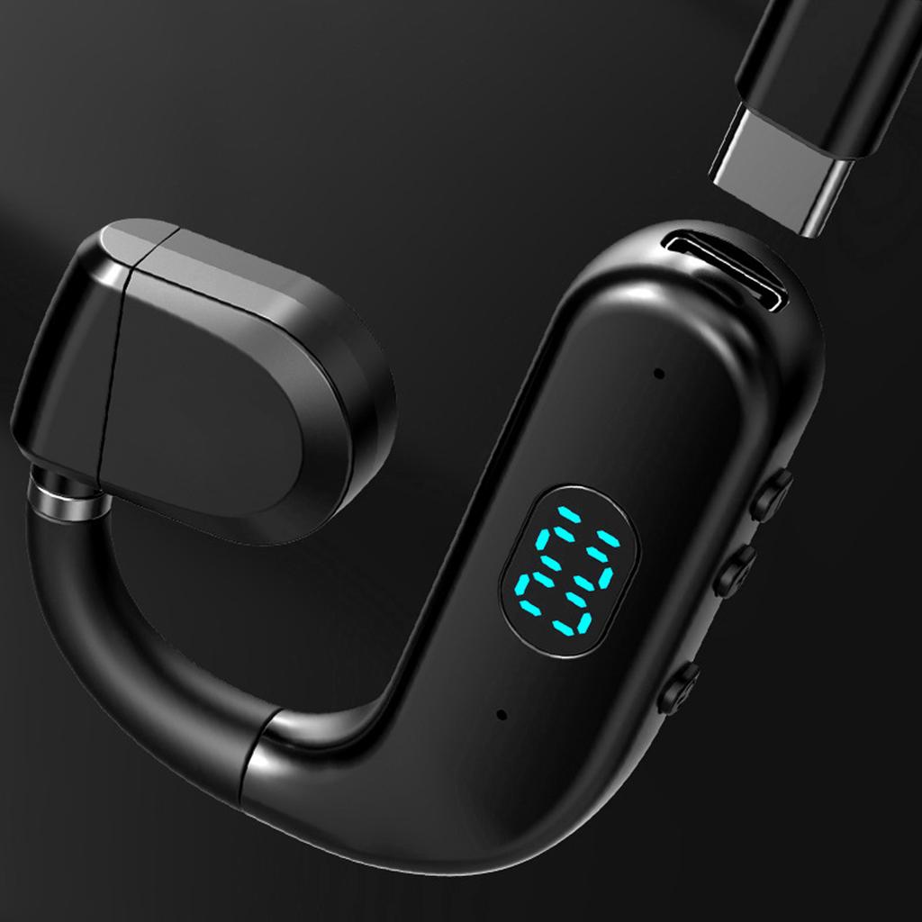   Headset   5.3 Noise Cancelling HD Calls   Battery Life Single Ear Earpiece for Business Sports Game