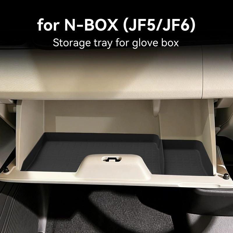 Silicone Glove Box Organizer Mat for 2024 Honda N-BOX JF5/JF6 Models