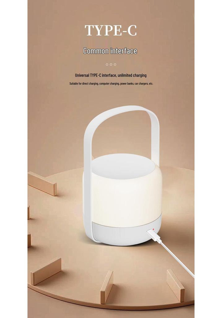 LED Wireless Touch Night Light: Remote-Controlled, USB Rechargeable, Portable Bedside Lamp for Indoor/Outdoor Use