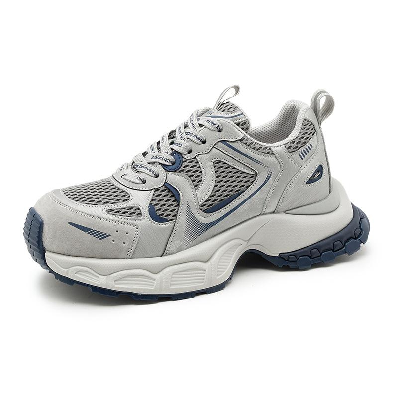 Casual Sports Velvet Running Shoes Autumn and Winter New Leather Platform Dad Shoes