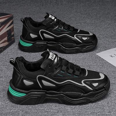 Men's Shoes New Trend Summer Breathable Sports Casual Shoes Running Versatile Student Mesh Heightening Shoes