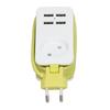 Power Strip 1200W 10A Fireproof  Adapter with 4 USB Port for Smartphones Tablet