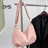Women Crossbody Bag Large Capacity Crescent Satchel Casual Solid Color Shoulder Bag with Adjustable Strap for Daily Life Travel Shopping