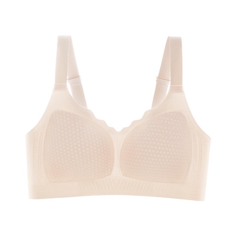 3D Honeycomb Women's Wireless Bra: Slimming, Breathable, Anti-Sagging, Seamless Design for Large Busts