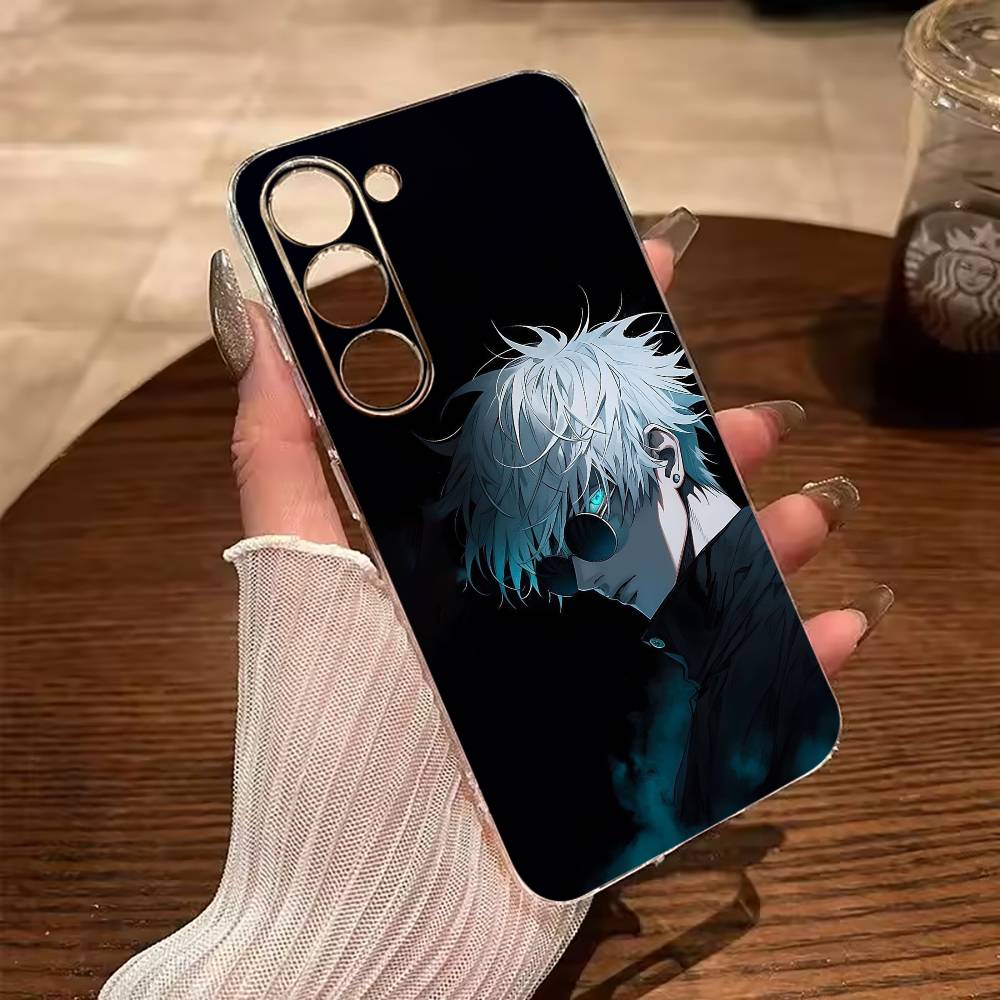 Favorite Anime Characters-S-Satoru G-Gojo Clear Soft Silicone Phone Case for Samsung Galaxy A71, A70, A52, A51, A40, A30