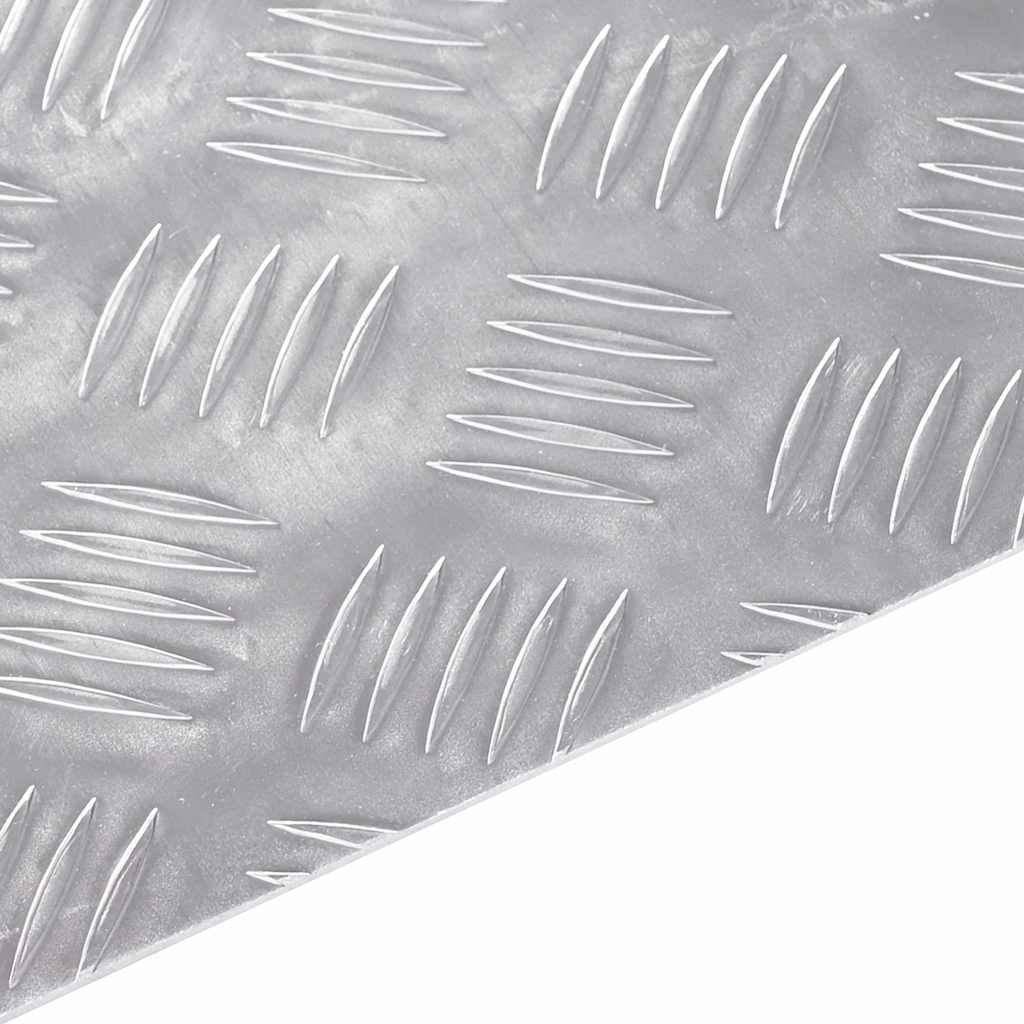Stair Tread Step Right Angled 2 pcs Silver 80 x 30 cm Aluminum