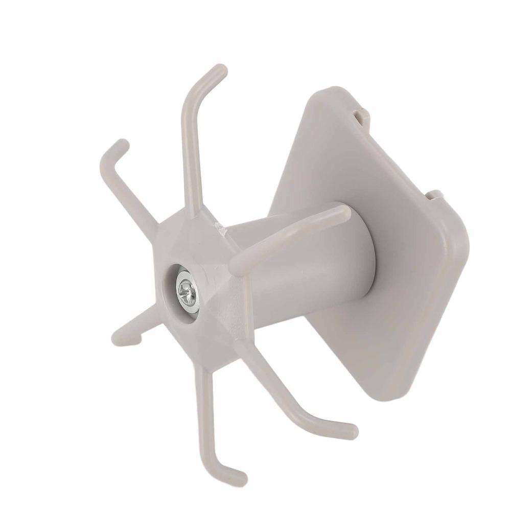 3pcs 360 Degree Rotation Under Cabinet Hooks Strong Bearing Adhesive Hanging Rack  For Kitchen