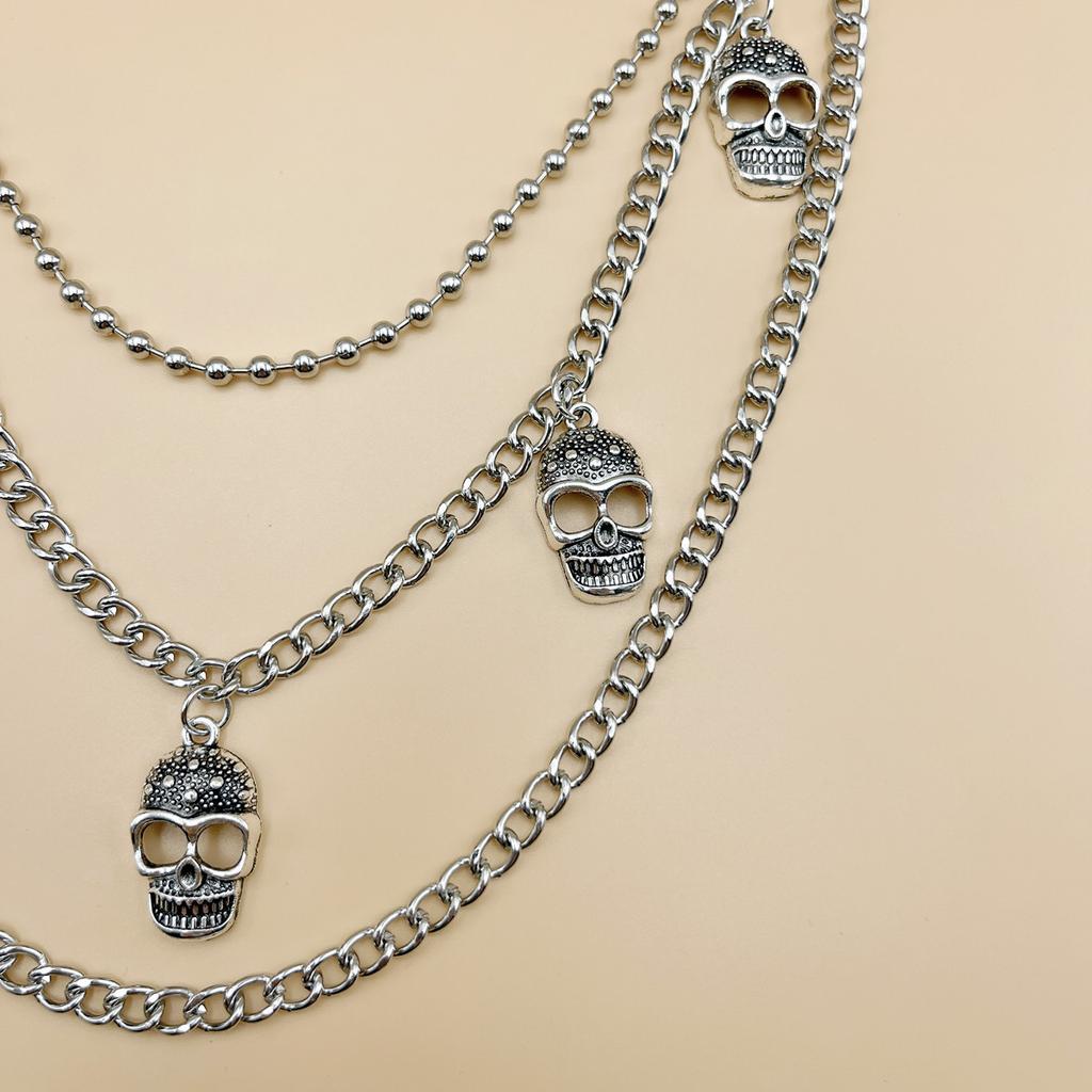 Punk Metal Skull Decorative Waist Chain Women's Multi-layer Chain Trouser Chain Spot