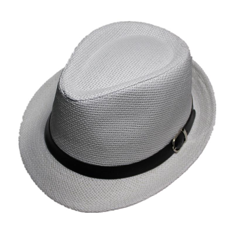 Tide Sun Hat British Summer Women's Hat Men's Straw Hat Top Hat Jazz Hat Couple Beach Hat