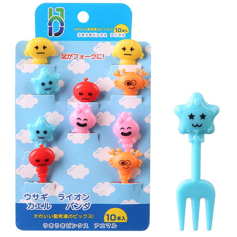 Cartoon Obst Gabel Set Twisted Party Buffet Dessert Essen Cocktail Sandwich Stick