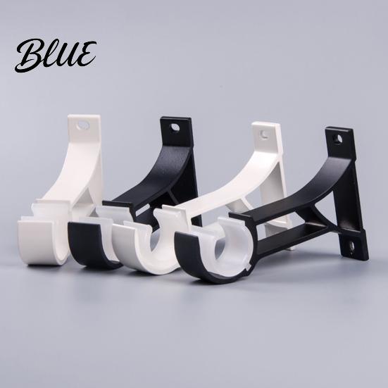 Screw-fixed Curtain Rod Duty Metal for 28mm Pcs Holder Bracket 2 Rods Heavy Sturdy Wall