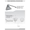 Neuestes Boot 52mm Ruderwinkelanzeige Messgerät Signal 0-190ohm mit 8 Farben Hintergrundbeleuchtung für Schiff Yacht Fahrzeug 9-32V