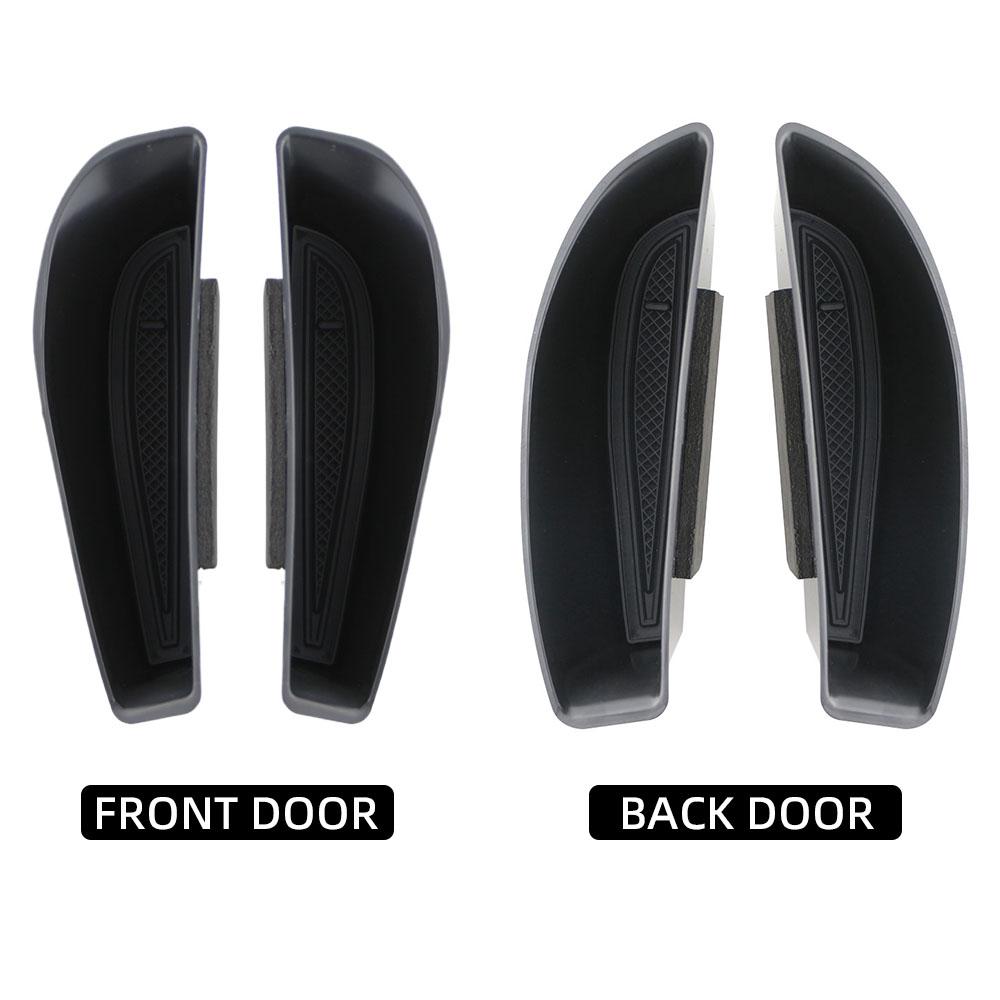 4Pcs for Volkswagen VW ID.3 Id3 Front Rear Door Handle Storage Box Holder Side Armrest Organizer Container Tray Car Accessories