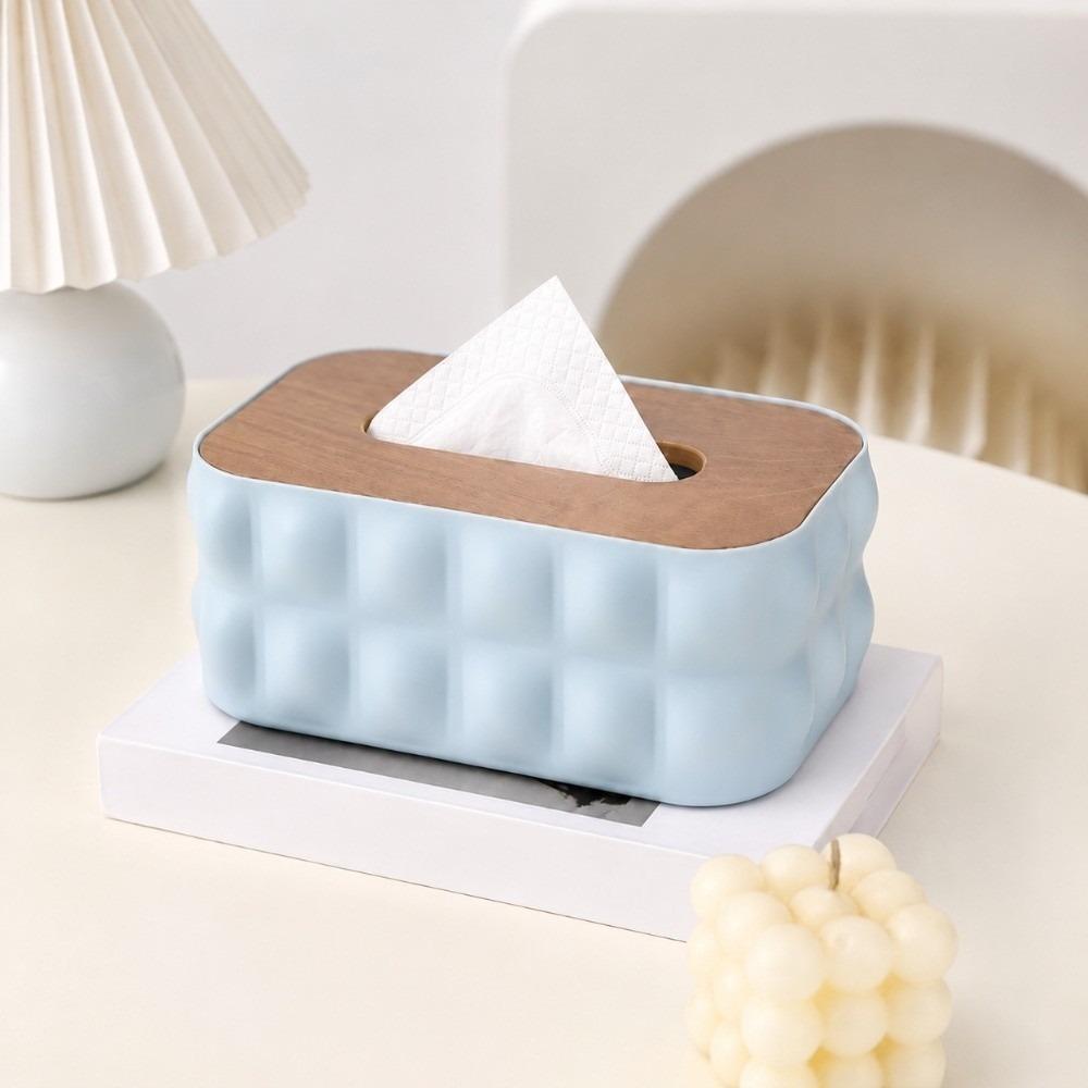 Elegant Tissue Dispenser Large Opening Paper Dispenser Storage Box Desktop Organization