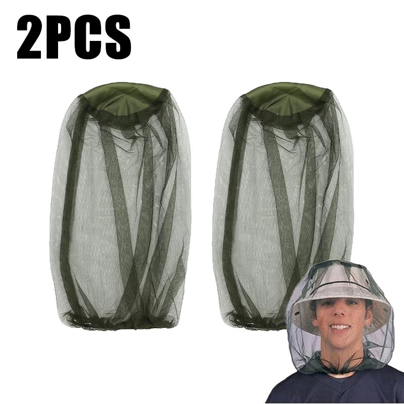 Fishing Anti Mosquito Insect Hat Bug Mesh Head Net Face Protector Camping Sunshade Hats Outdoor Travel Camping Breathable