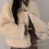 The Pink Loose Fit Fur Jacket