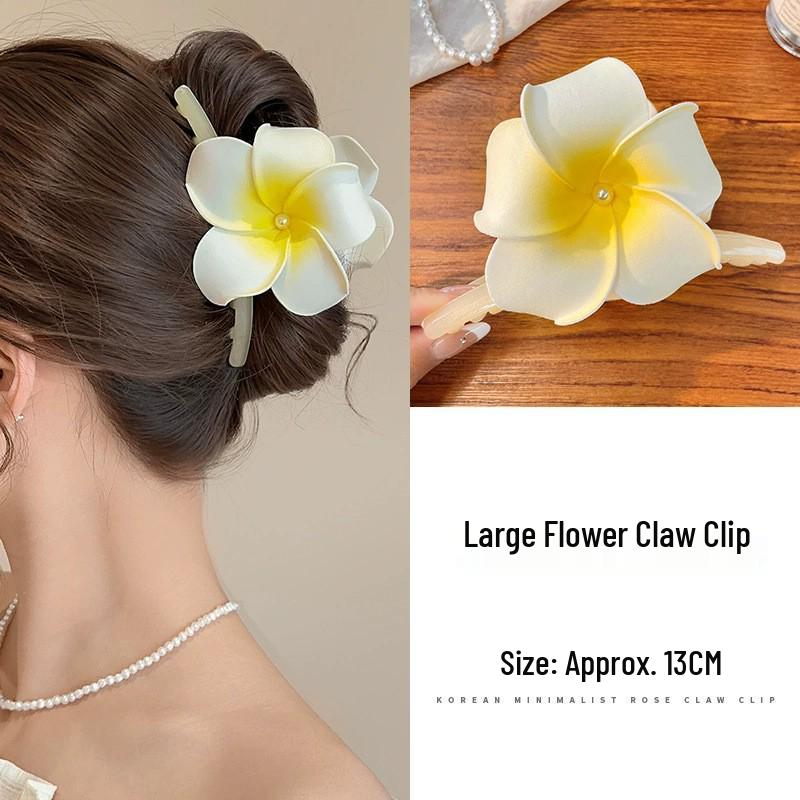 Egg Flower Claw Clip: 2026 High-End Women's Hair Accessory for Updos