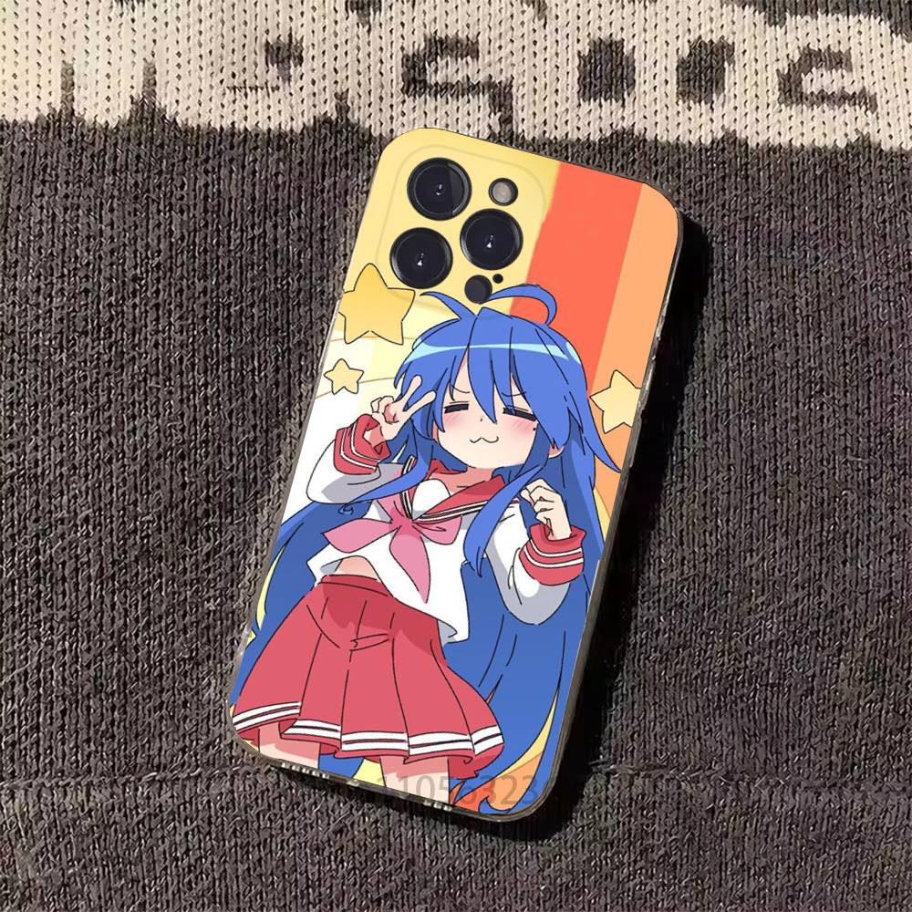 Konata Izumi L-Lucky S-Star Phone Case for iPhone 11Pro 13 12 11 Pro Max 16e 17 Air 16 15 14 Plus 11ProMax