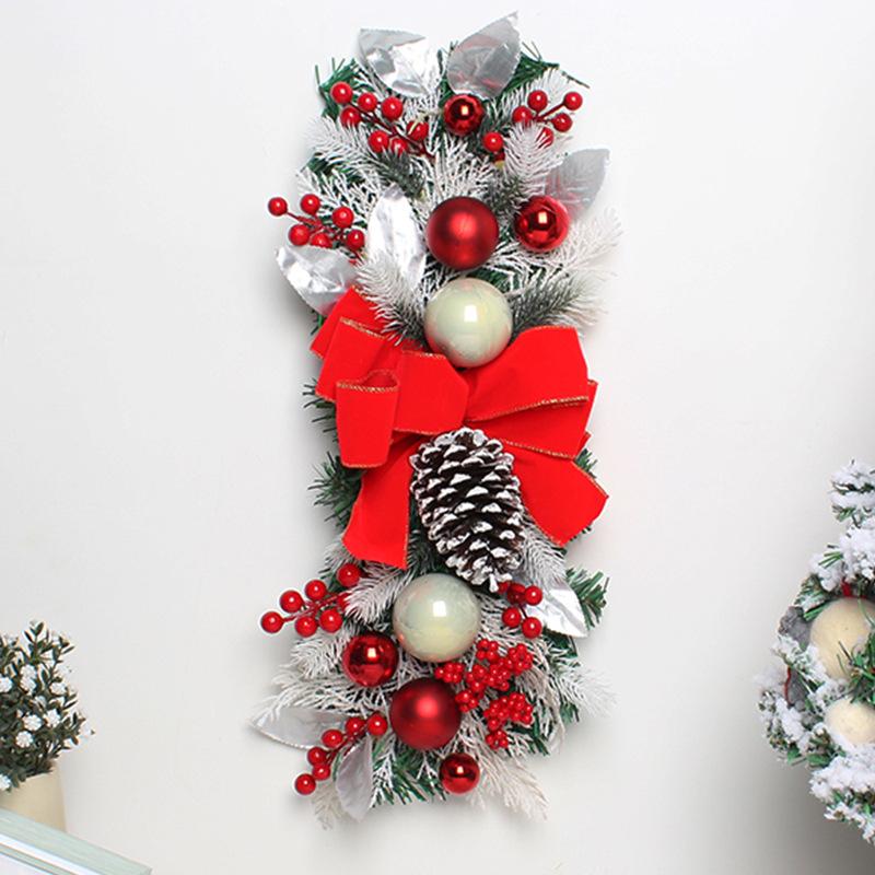 Christmas Door Curtain Pendant Wreath Christmas Christmas Door Curtain Home Decoration Door Hanging