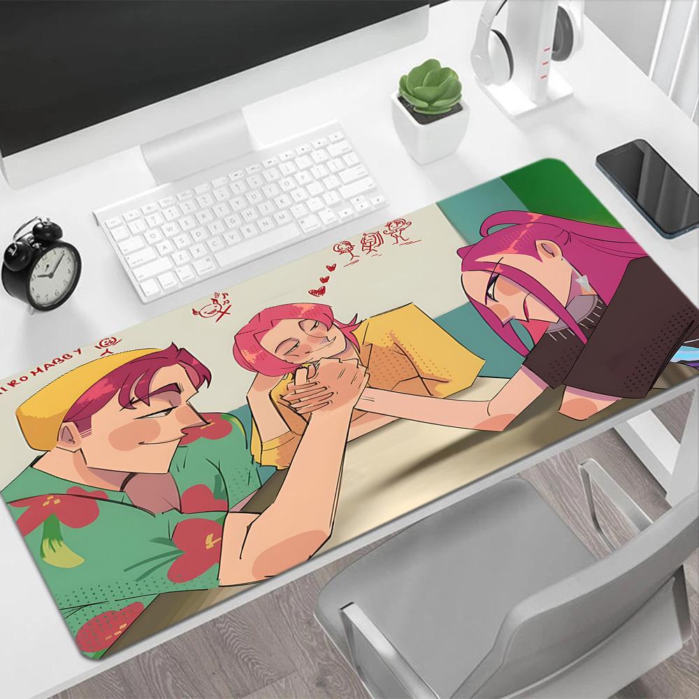 Friendship Through Arm Wrestling Large Mouse Pad Gamer Mousepad Study Desk Mat Non-Slip Rubber Base Perfect Gift for Gamers And Professionals