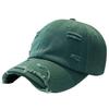 Chapeau de Soleil à Large Bord Réglable Casquette Bucket Style Baseball Usé Troué Unisexe Accessoires de Mode