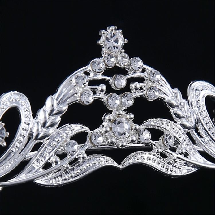 Portable Pageant Queen Crystals Tiaras Elegant Headband Crowns Hair Accessory for Women in Costume Performances