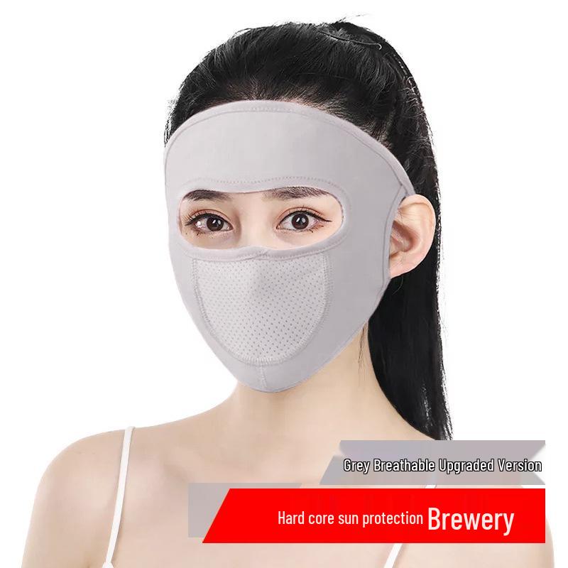 Women's Summer Face Shield: Full Face UV Protection Mask for Cycling & Windproof Headwear