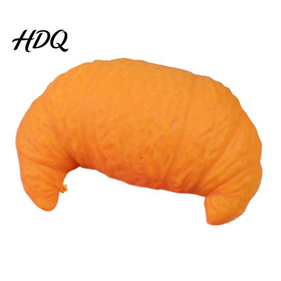 Slow Rebound Bread Toy TPR Simulation Croissant Squeeze Stress Relief Shape Soft Sensory Decompression Simulated Food Fidget Ball Emotional Release