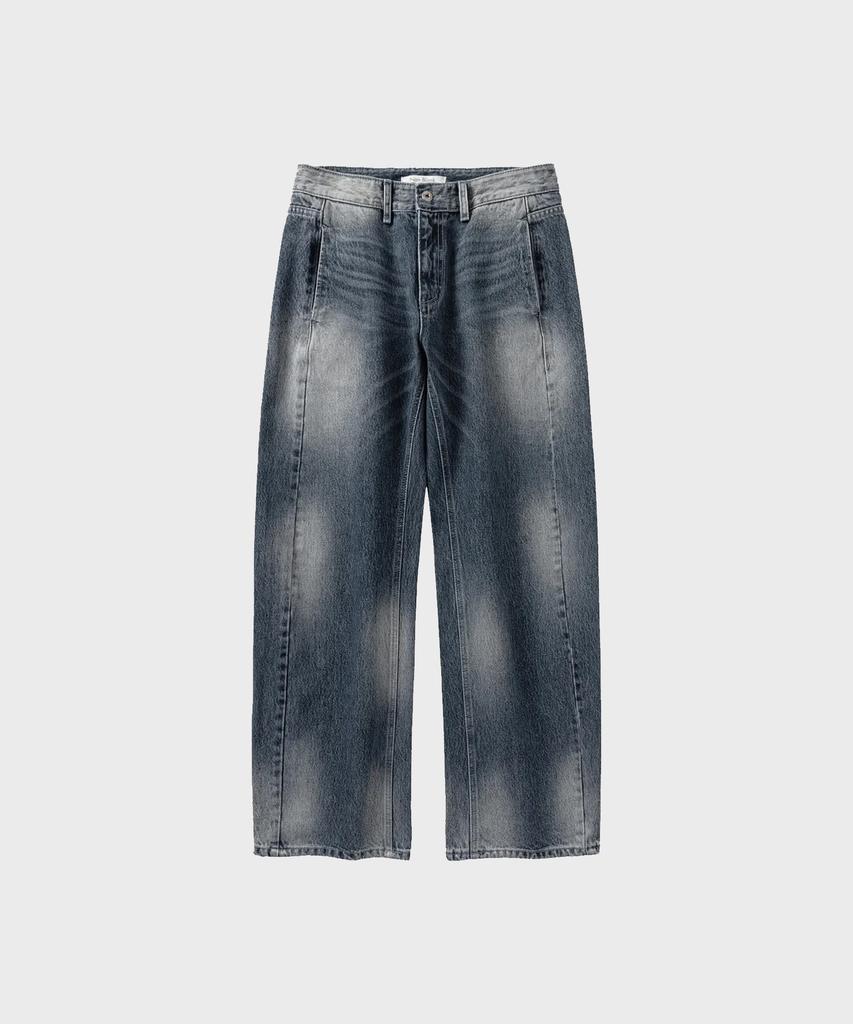 NONBLANK Curved Washed Denim Pants_Blue