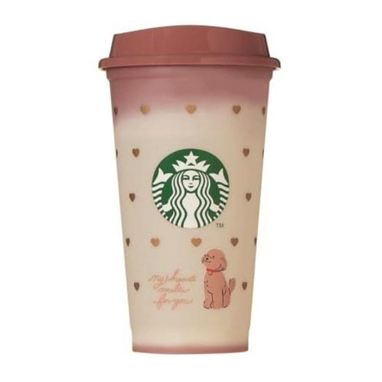STARBUCKS Staba Valentine 2026 Color Changing Reusable Cup 473ml + Dedicated Drink Hole Cap Bearista Set VT2026