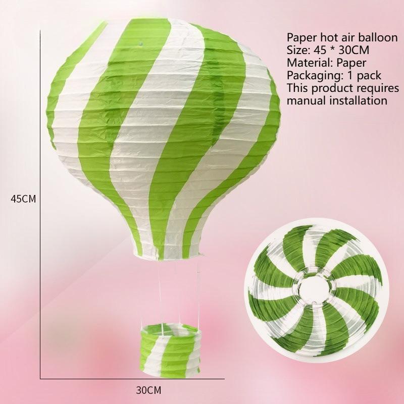12In Colorful Lollipop Hot Air Balloon Paper Lantern,DIY,Foldable,Reusable|For Party Decoration,Christmas,Wedding, and Birthday