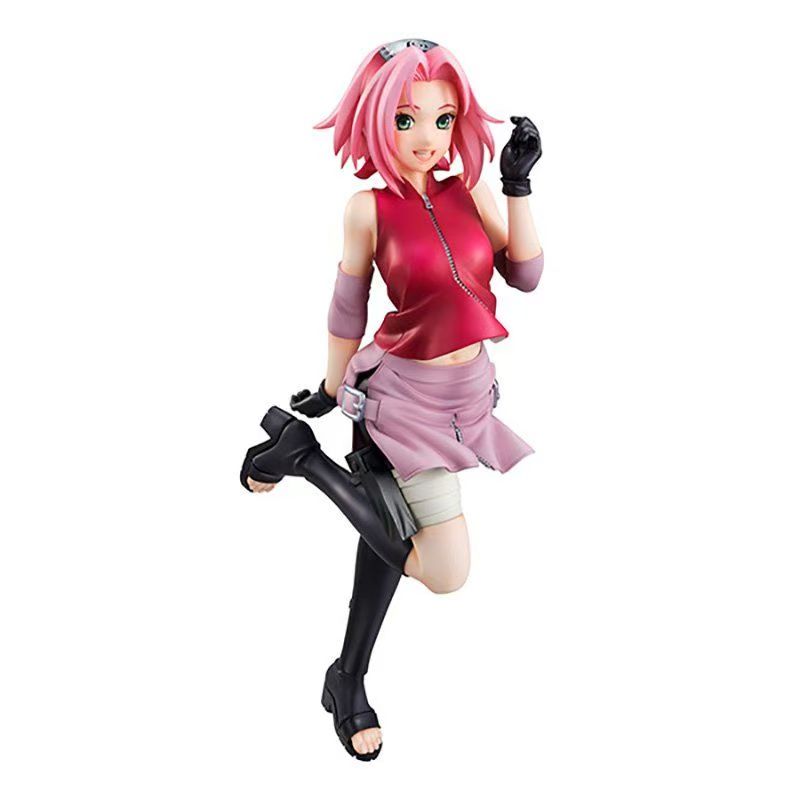 22cm Anime Naruto Shippuden Haruno Sakura Hyuuga Hinata Action Figure Model Toy Collectible Doll Christmas Gift