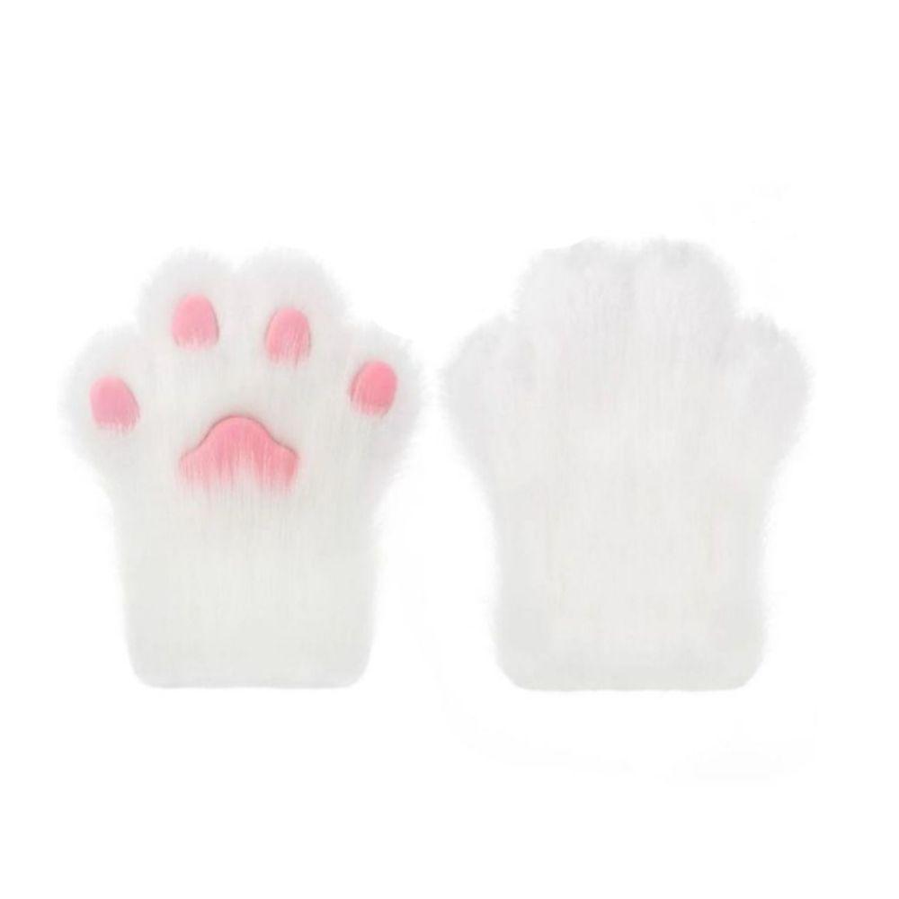 Knarriga Kig Plysch Kattpote Handskar Tecknad Kattklo Vantar Cosplay Kostymhandskar Cosplay Rekvisita