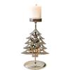 Holiday Tabletop Iron Candle Holder with Snowflake Design Providing Stable Support for Candles up to 2cm Diameter