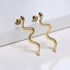 Drop Snake Earrings Stainless Steel Dangle Earrings for Women Girls Bohemian Jewelry