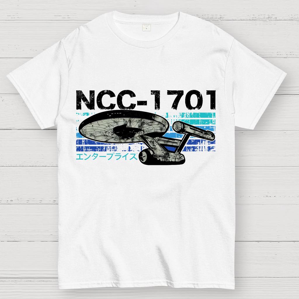 Retro NCC-1701 Unisex 100% Cotton Summer Casual Cool Loose T-Shirt